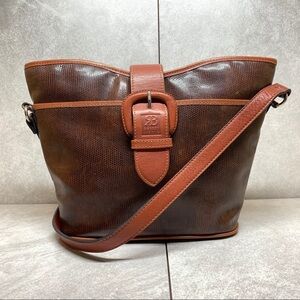 Robert Bestien embossed leather crossbody bag